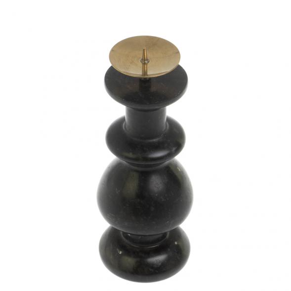 Подсвечник из черного змеевика 5х5х13 см 127571