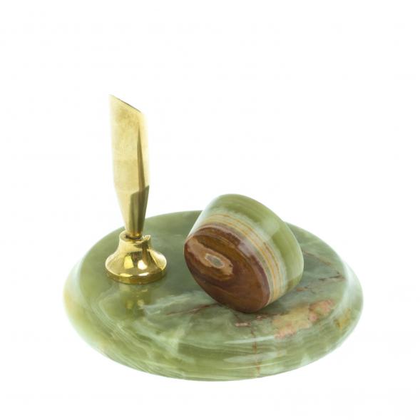 Письменный прибор с часами из оникса (4) 128883