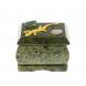Шкатулка прямоугольная с ящерицей из змеевика 6,5х5,5х5,5 см 129461
