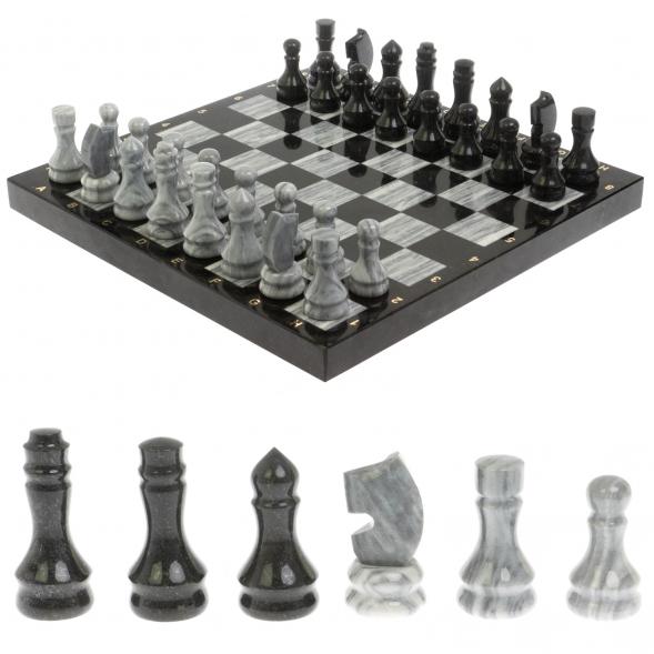 Шахматы &amp;quot;Традиционные&amp;quot; 44х44 см из мрамора и габбро-диабаза 129804