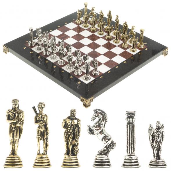 Шахматы &amp;quot;Икар&amp;quot; доска 32х32 см мрамор лемезит 122679