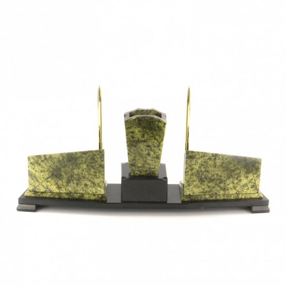 Письменный набор с гербом России змеевик 113209