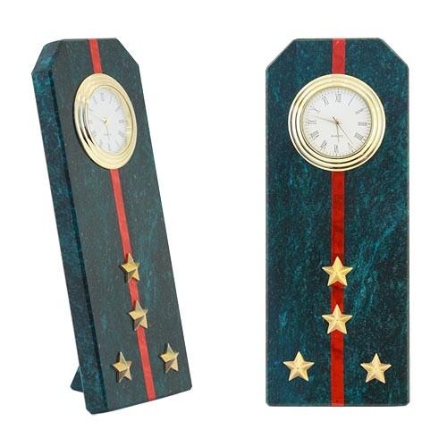 Подарочные часы &amp;quot;Погон капитан ВС&amp;quot; камень змеевик 113165