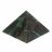 Пирамида 11х11х7,5 см камень змеевик