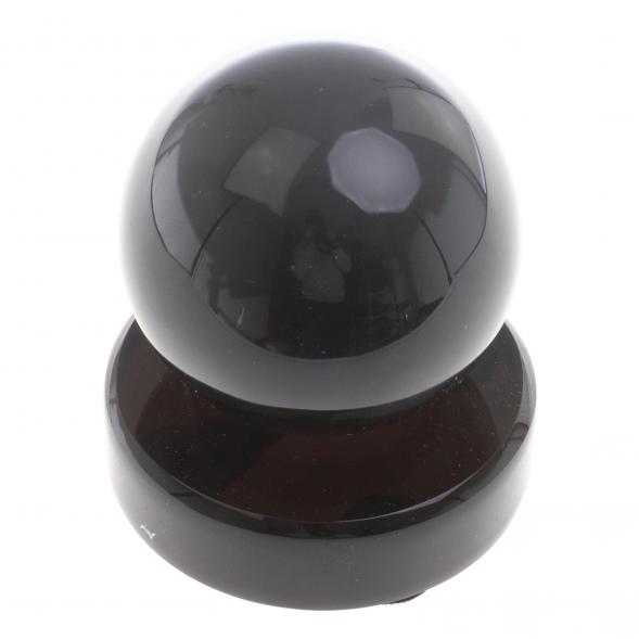 Шар из черного обсидиана 6 см на круглой подставке 124364
