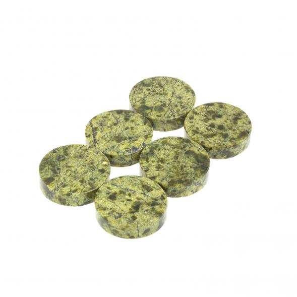 Камни для виски &amp;quot;Фишки&amp;quot; из камня змеевик 6 штук 127416