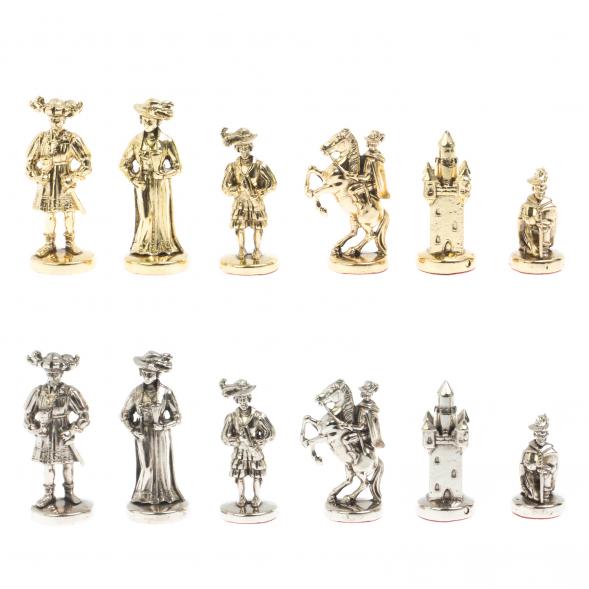 Шахматы &amp;quot;Средневековье&amp;quot; доска 44х44 см, мрамор лемезит 127965