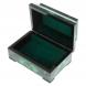 Ларец из натурального малахита &amp;quot;Совершенство&amp;quot; 15х10х7,5 см / шкатулка для ювелирных украшений / для хранения бижутерии / малахитовая шкатулка