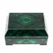 Ларец из натурального малахита &amp;quot;Совершенство&amp;quot; 15х10х7,5 см / шкатулка для ювелирных украшений / для хранения бижутерии / малахитовая шкатулка