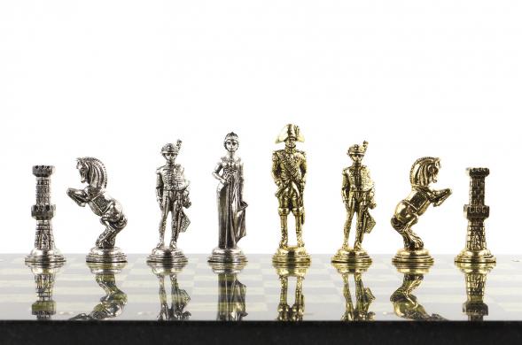 Шахматы &amp;quot;Отечественная война 1812 г.&amp;quot; доска 40х40 см змеевик 120679