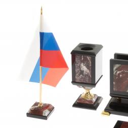 Письменный прибор "Орёл" из креноида на ножках