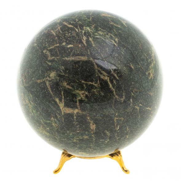 Шар 11,5 см из темно-зеленого змеевика 123518