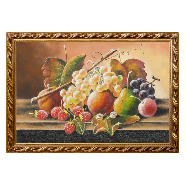 Натюрморт &amp;quot;Фрукты&amp;quot; багет 46х66 см, каменная крошка 111599
