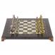 Шахматы &amp;quot;Царь Леонид&amp;quot; доска 28х28 см змеевик мрамор 126041