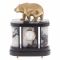 Часы из мрамора с бронзой "Бурый медведь"
