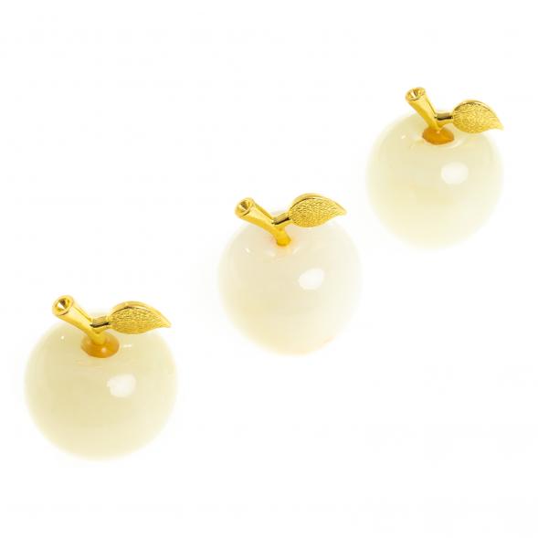 Сувенир &amp;quot;Яблоко&amp;quot; оникс желтый 3,9х5,2 см (1,5) 122539