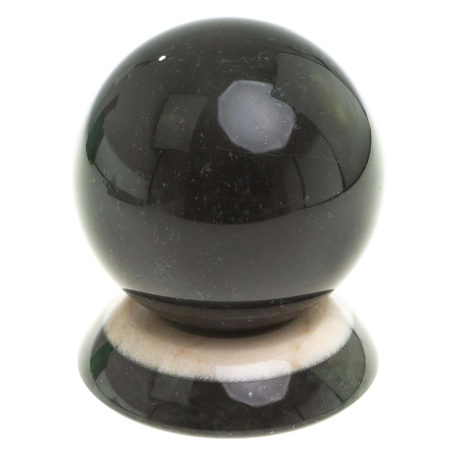 Сувенир "Шар Антистресс" из черного змеевика 9 см 124144 купить в ...