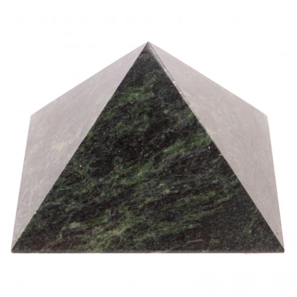 Пирамида из шабровского змеевика 10х10х6,3 см 126332