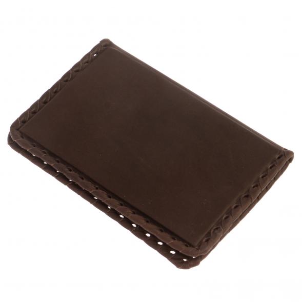 Обложка для паспорта &amp;quot;Россия&amp;quot; из коричневой кожи Златоуст 126409