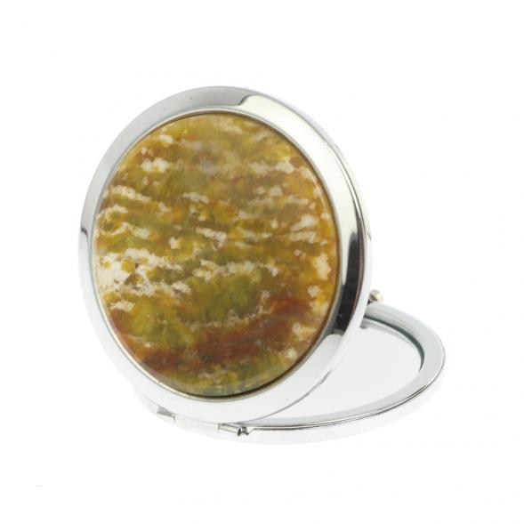 Зеркало круглое благородный офит цвет серебро 127176