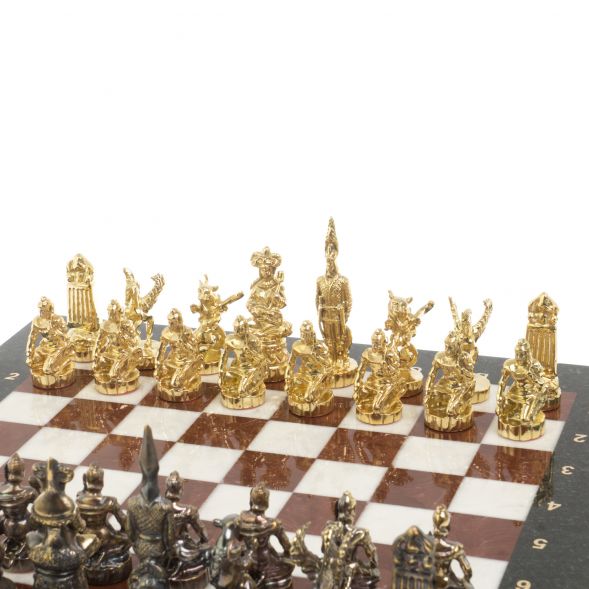 Шахматы подарочные &amp;quot;Шахерезада&amp;quot; доска 40х40 см мрамор лемезит 127259