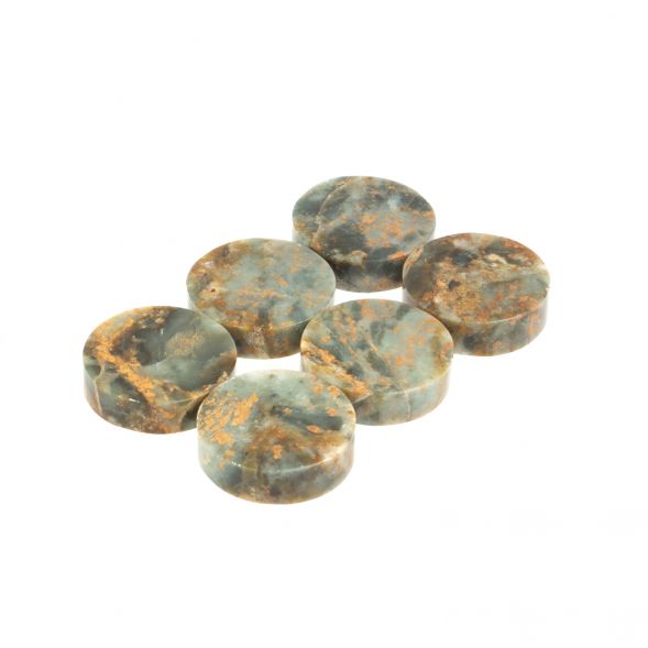 Камни для виски &amp;quot;Фишки&amp;quot; из камня офиокальцит 6 штук 127418