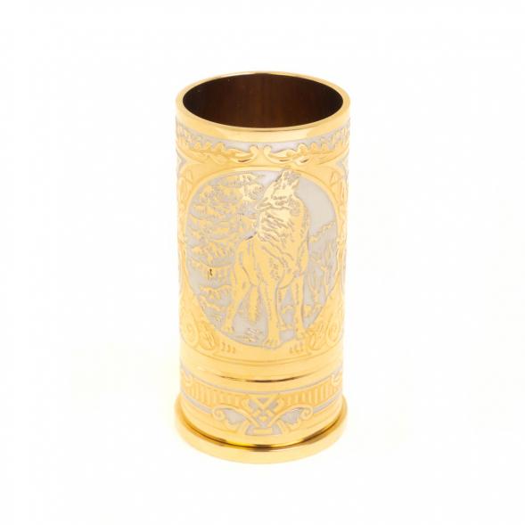 Стопка гильза &amp;quot;Волк&amp;quot; 40 мл Златоуст 129539