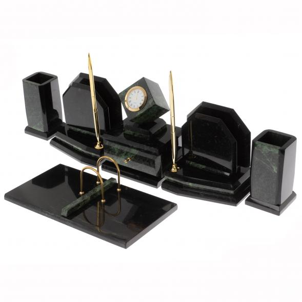 Письменный прибор &amp;quot;Куб&amp;quot; из змеевика 129879