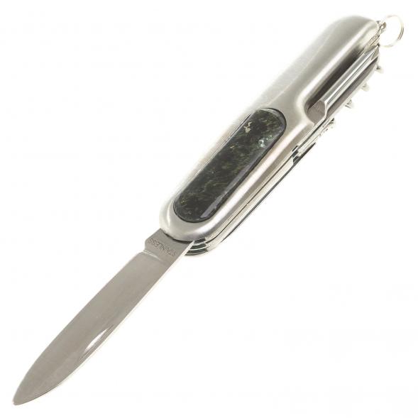 Нож мультитул складной 7 в 1 с камнем мусковит 123874