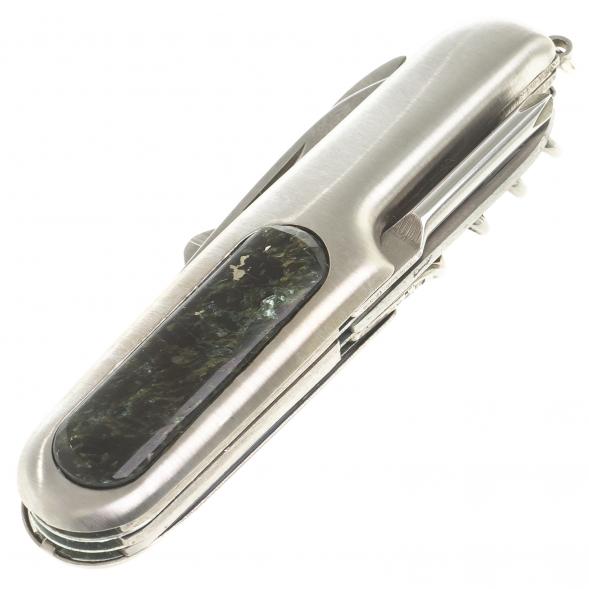 Нож мультитул складной 7 в 1 с камнем мусковит 123874