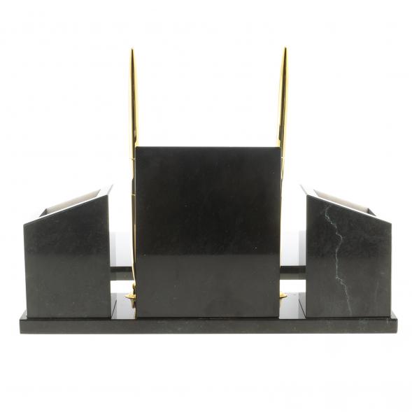 Письменный набор &amp;quot;Канцелярский&amp;quot; с гербом камень мрамор 124047