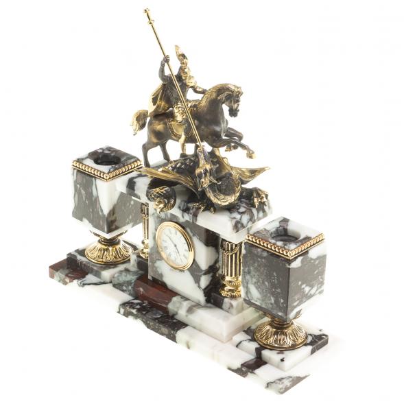 Письменный набор &amp;quot;Георгий Победоносец&amp;quot; из мрамора 124145