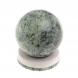 Шар из нефрита 9 см Антистресс на каменной подставке 124233