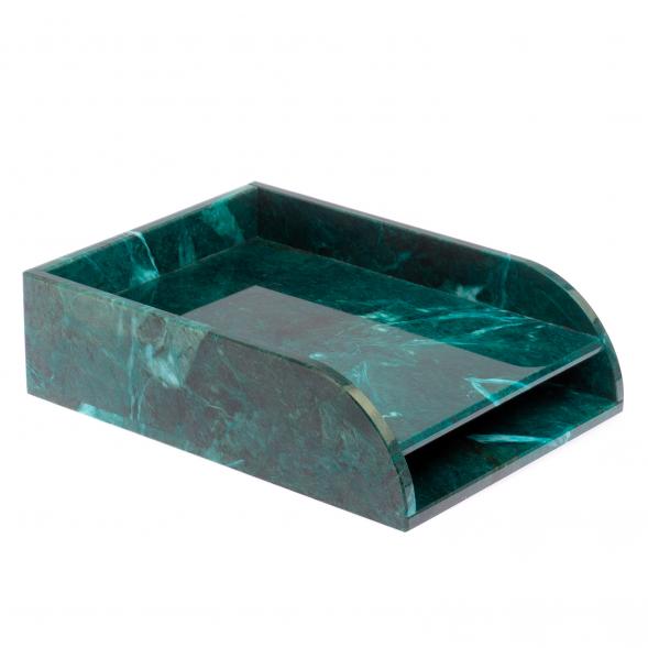 Лоток для бумаг А4 двухъярусный змеевик 124996