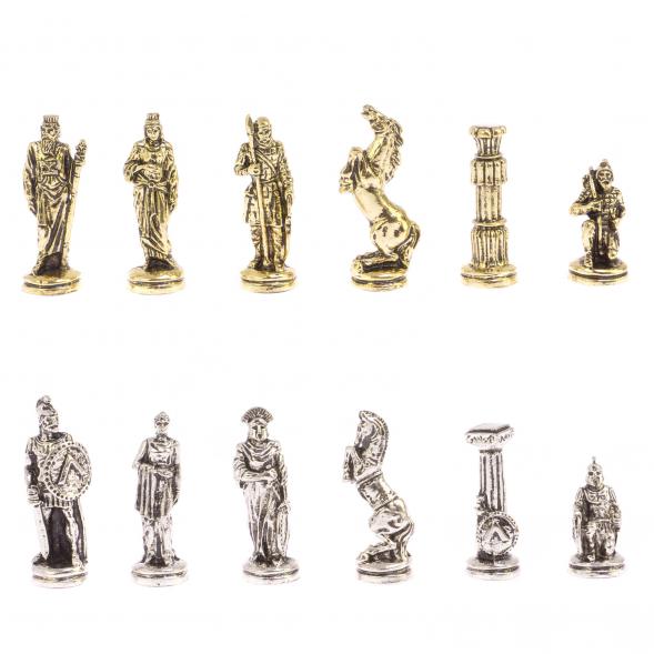 Шахматы &amp;quot;Царь Леонид&amp;quot; доска 28х28 см лемезит мрамор 126043