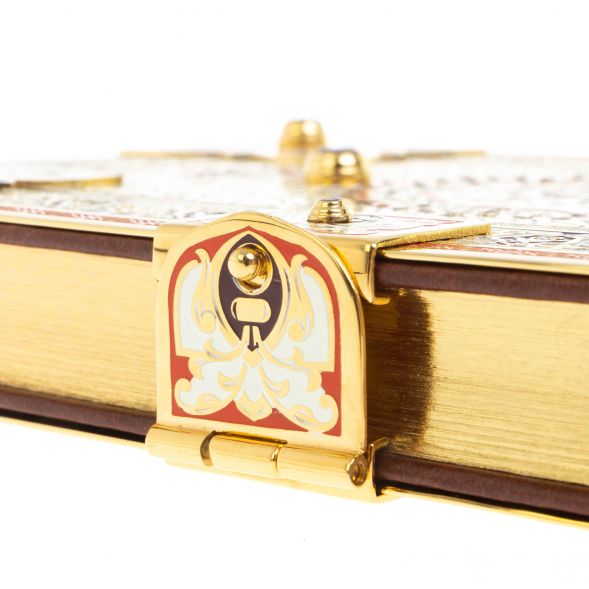 Коран с позолотой на арабском языке с четками 127576