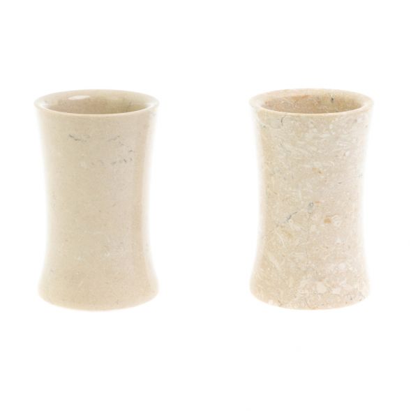 Набор стопок 2 шт из ракушечника 60 мл 5х5х8 см (2х3,5)(2) 128041