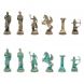 Шахматы &amp;quot;Римские лучники&amp;quot; фигуры бронза / патина 28х28 см из мрамора и лемезита 128202