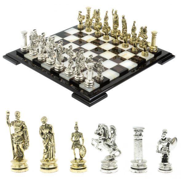 Шахматы &amp;quot;Древний Рим&amp;quot; доска 40х40 см оникс / обсидиан 128364