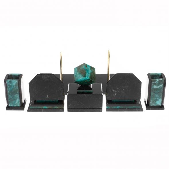 Письменный набор из змеевика &amp;quot;Куб&amp;quot; 129880