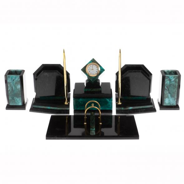 Письменный набор из змеевика &amp;quot;Куб&amp;quot; 129880