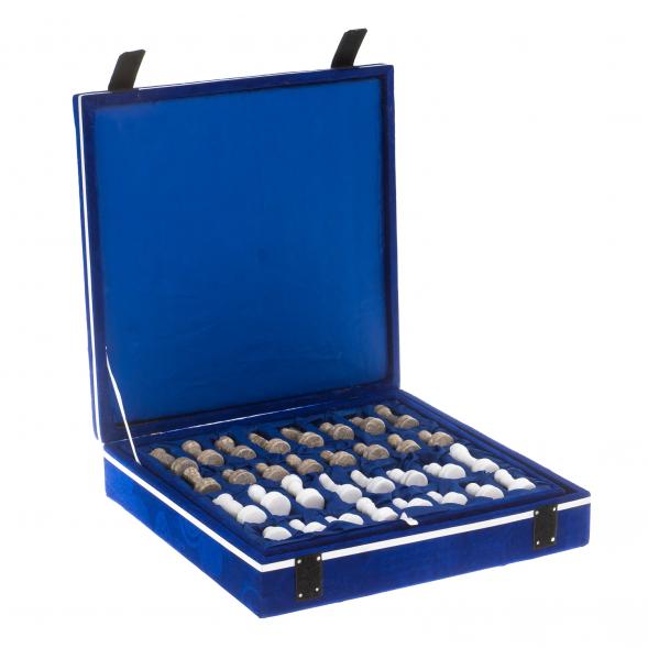 Шахматы &amp;quot;Битва&amp;quot; мрамор, серый ракушечник доска 30х30 см 123973