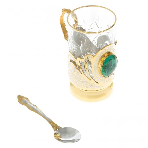 Подстаканник &amp;quot;Малахитовый&amp;quot; Златоуст 113937