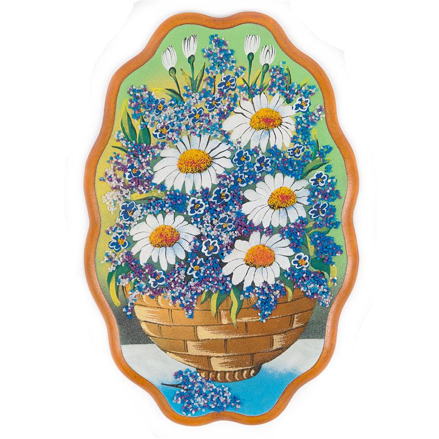 Рисунки на камнях ромашки