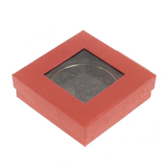 Зеркало круглое из камня эвдиалит цвет золото 127178