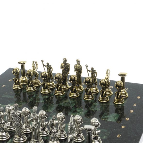 Шахматы &amp;quot;Атлас&amp;quot; доска 28х28 см шабровский змеевик 127969