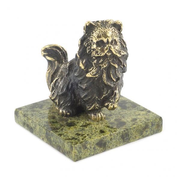 Статуэтка &amp;quot;Кот бухарский сидит&amp;quot; бронза змеевик 119707