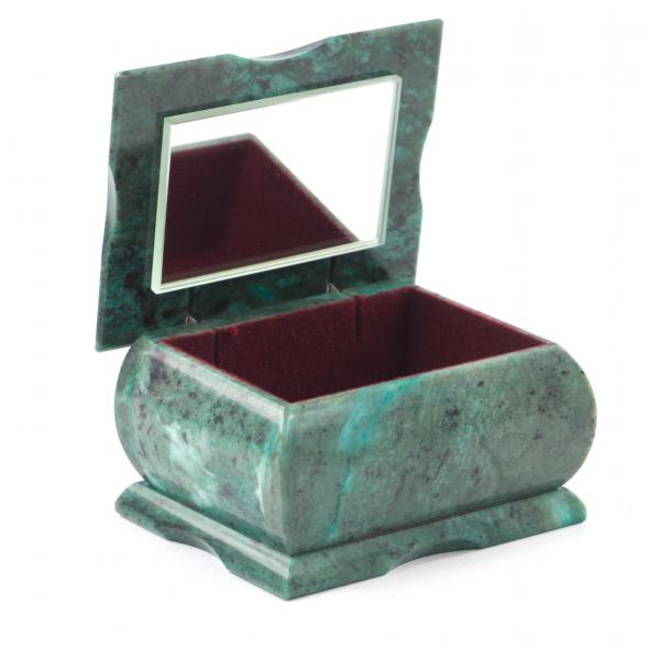 Шкатулка из зеленого камня змеевик &amp;quot;Оригинал&amp;quot; 121474