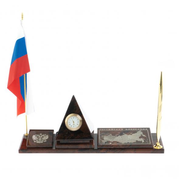 Мини-набор &amp;quot;Карта-пирамида&amp;quot; коричневый обсидиан 122377