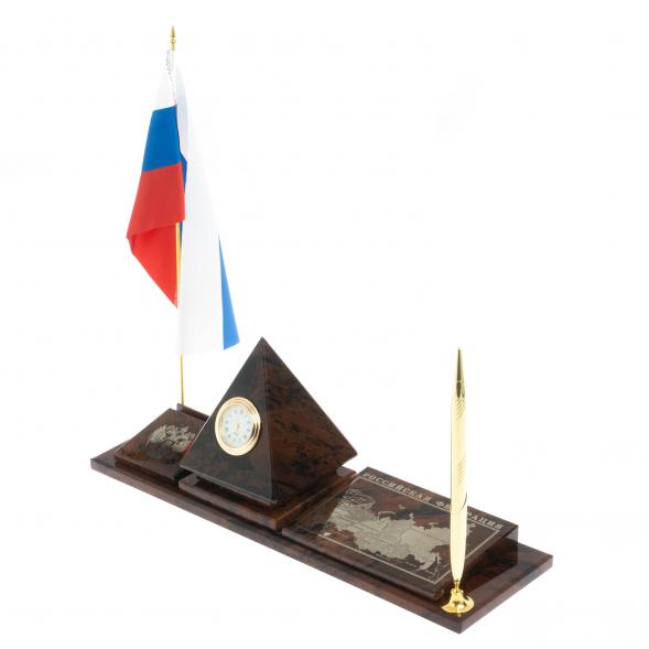 Мини-набор &amp;quot;Карта-пирамида&amp;quot; коричневый обсидиан 122377